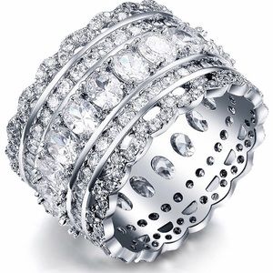 Wide Band Statement Cocktail Ring